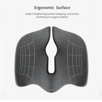 Premium Memory Foam Seat Cushion Coccyx Orthopedic Back Pain Relief Chair Pillow Office Dark Grey Furniture Kings Warehouse 