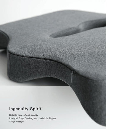 Premium Memory Foam Seat Cushion Coccyx Orthopedic Back Pain Relief Chair Pillow Office Dark Grey Furniture Kings Warehouse 