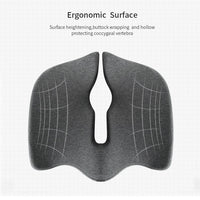 Premium Memory Foam Seat Cushion Coccyx Orthopedic Back Pain Relief Chair Pillow Office Dark Grey Home & Garden Kings Warehouse 