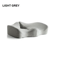 Premium Memory Foam Seat Cushion Coccyx Orthopedic Back Pain Relief Chair Pillow Office Light Grey Home & Garden Kings Warehouse 