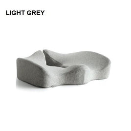 Premium Memory Foam Seat Cushion Coccyx Orthopedic Back Pain Relief Chair Pillow Office Light Grey Home & Garden Kings Warehouse 
