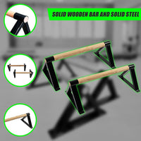 Premium Parallette Pair Gymnastics Push Up Bars Sports & Fitness Kings Warehouse 