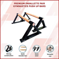 Premium Parallette Pair Gymnastics Push Up Bars Sports & Fitness Kings Warehouse 