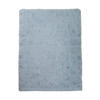 Premium Velour Diamond Design Jacquard Bath Towel (Blue) EOFY Kings Warehouse 