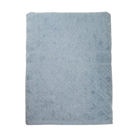 Premium Velour Diamond Design Jacquard Bath Towel (Blue) EOFY Kings Warehouse 