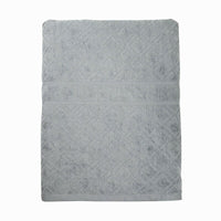 Premium Velour Diamond Design Jacquard Bath Towel (Grey) EOFY Kings Warehouse 