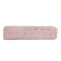 Premium Velour Diamond Design Jacquard Bath Towel (Pink) EOFY Kings Warehouse 