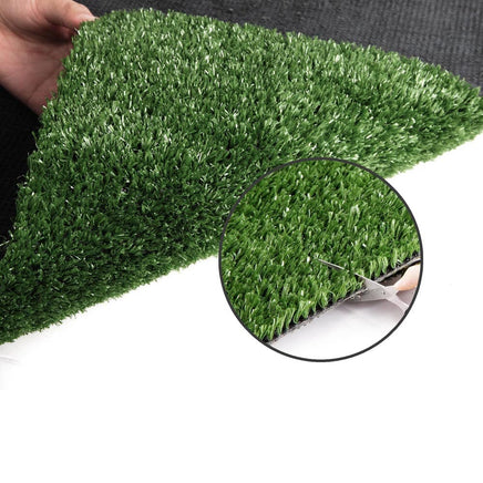 Prime Turf Artificial Grass 1mx10m 17mm Synthetic Fake Lawn Turf Plant Plastic Olive Home & Garden Kings Warehouse 