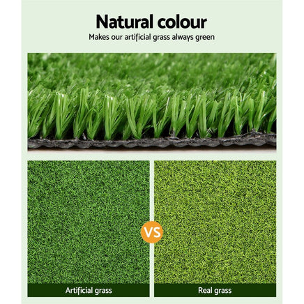 Prime Turf Artificial Grass 1mx10m 17mm Synthetic Fake Lawn Turf Plant Plastic Olive Home & Garden Kings Warehouse 