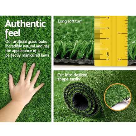 Prime Turf Artificial Grass 1mx10m 17mm Synthetic Fake Lawn Turf Plant Plastic Olive Home & Garden Kings Warehouse 