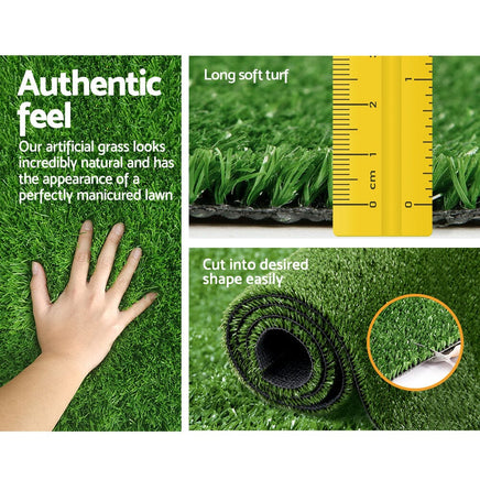 Prime Turf Artificial Grass 2mx5m 10mm Synthetic Fake Lawn Turf Plant Plastic Olive Home & Garden Kings Warehouse 