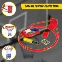 Pro Size Wall Mounted Basketball Hoop Ring Goal Net Rim Dunk Shooting Outdoor Sports & Fitness Kings Warehouse 