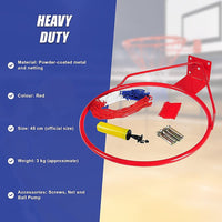 Pro Size Wall Mounted Basketball Hoop Ring Goal Net Rim Dunk Shooting Outdoor Sports & Fitness Kings Warehouse 