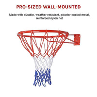 Pro Size Wall Mounted Basketball Hoop Ring Goal Net Rim Dunk Shooting Outdoor Sports & Fitness Kings Warehouse 