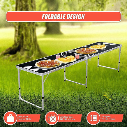 Professional 8ft Beer Pong Table Drinking Game Gift & Novelty Kings Warehouse 