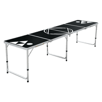 Professional 8ft Beer Pong Table Drinking Game