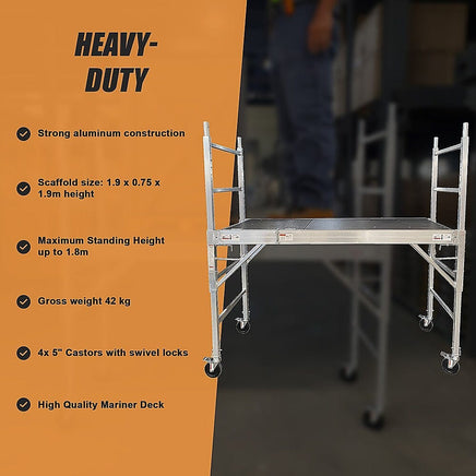 Professional Aluminium Safety Scaffolding Scaffold With Hatch Tools Kings Warehouse 