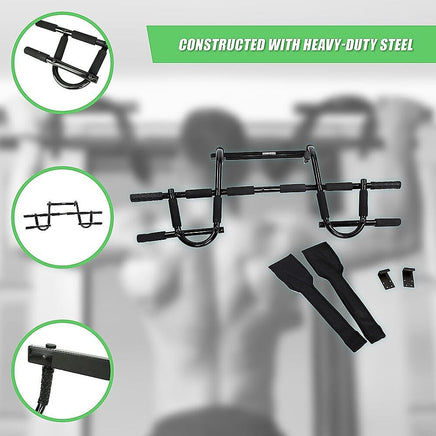 Professional Doorway Pull Up Bar – Chin Up Gym Exercise Bar for Home Workouts Sports & Fitness Kings Warehouse 