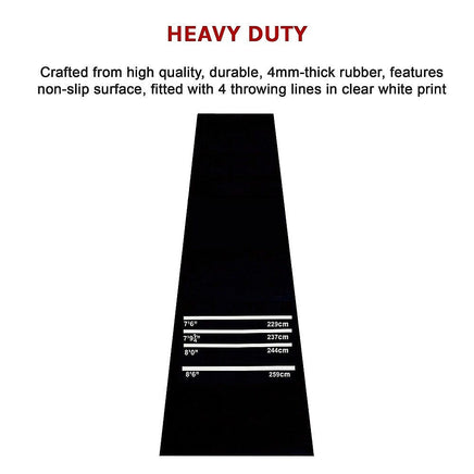 Professional Rubber Home Pub Bar Darts Mat Gift & Novelty Kings Warehouse 