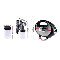 Professional Spray Tan Machine Sunless Tanning Gun Kit HVLP System Black Health & Beauty Kings Warehouse 