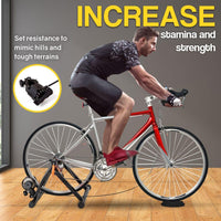 PROFLEX Indoor Bicycle Trainer - Bike Cycling Stationary Magnetic Stand Training Sports & Fitness Kings Warehouse 