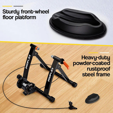 PROFLEX Indoor Bicycle Trainer - Bike Cycling Stationary Magnetic Stand Training Sports & Fitness Kings Warehouse 