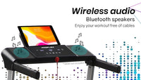 PROFLEX Treadmill Bluetooth Running Machine Foldable Compact Small Home Electric Sports & Fitness Kings Warehouse 