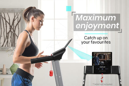 PROFLEX Treadmill Bluetooth Running Machine Foldable Compact Small Home Electric Sports & Fitness Kings Warehouse 