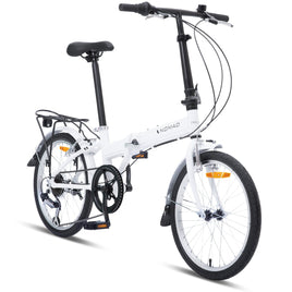 Progear Bikes Nomad Folding Bike 20" in Pearl White Sports & Fitness Kings Warehouse 