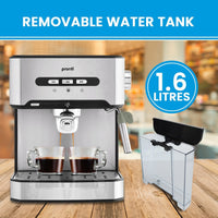 Pronti 1.6L Automatic Coffee Espresso Machine with Steam Frother Kings Warehouse 