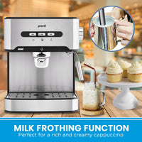 Pronti 1.6L Automatic Coffee Espresso Machine with Steam Frother Kings Warehouse 