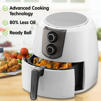 Pronti 7.2l 1800w Electric Air Fryer Healthy Cooker Fryers Kitchen Oven Oil Free Low Fat White Kings Warehouse 