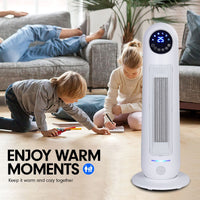 Pronti Electric Tower Heater 2200W Remote Control - White Kings Warehouse 