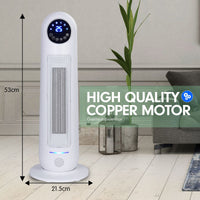 Pronti Electric Tower Heater 2200W Remote Control - White Kings Warehouse 