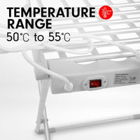 Pronti Heated Towel Clothes Rack Dryer Warmer Rack Airer Heat Line Hanger Laundry Kings Warehouse 