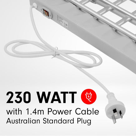 Pronti Heated Towel Clothes Rack Dryer Warmer Rack Airer Heat Line Hanger Laundry Kings Warehouse 