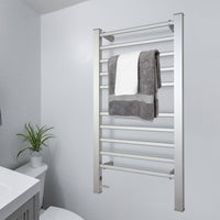 Pronti Heated Towel Rack Electric Bathroom Towel Rails Warmer Ev-160- Silver Kings Warehouse 