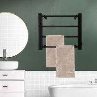 Pronti Heated Towel Rack Electric Bathroom Towel Rails Warmer Ev-60 -black Kings Warehouse 