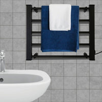 Pronti Heated Towel Rack Electric Bathroom Towel Rails Warmer Ev-90 -black Kings Warehouse 