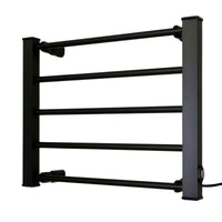 Pronti Heated Towel Rack Electric Bathroom Towel Rails Warmer Ev-90 -black Kings Warehouse 