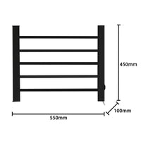 Pronti Heated Towel Rack Electric Bathroom Towel Rails Warmer Ev-90 -black Kings Warehouse 