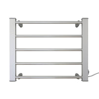 Pronti Heated Towel Rack Electric Bathroom Towel Rails Warmer Ev-90- Silver Kings Warehouse 