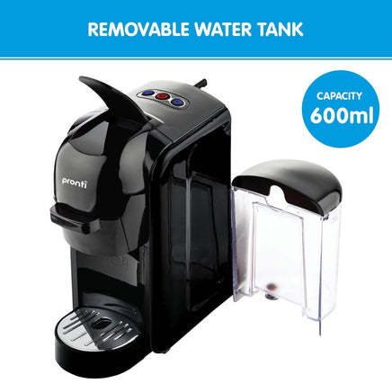 Pronti HomeMaid 3-in-1 Coffee Machine Multi-Capsule Pods and Ground Coffee Nespresso & Caffitaly Compatible CM-511HM Appliances Kings Warehouse 