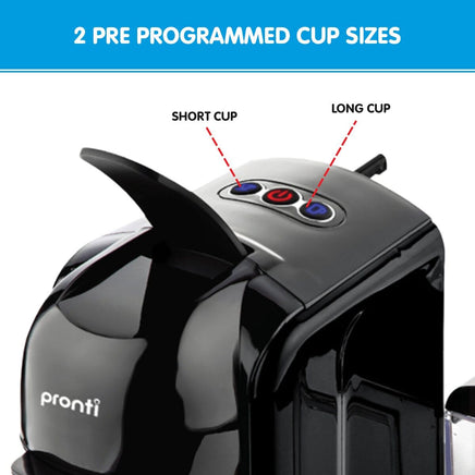 Pronti HomeMaid 3-in-1 Coffee Machine Multi-Capsule Pods and Ground Coffee Nespresso & Caffitaly Compatible CM-511HM Appliances Kings Warehouse 