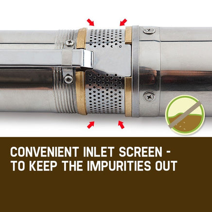 Protege 1.5HP Submersible Bore Water Pump Deep Well Irrigation Stainless Steel Tools Kings Warehouse 