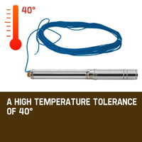 Protege 1.5HP Submersible Bore Water Pump Deep Well Irrigation Stainless Steel Tools Kings Warehouse 
