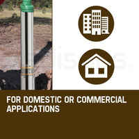 Protege 1.5HP Submersible Bore Water Pump Deep Well Irrigation Stainless Steel Tools Kings Warehouse 