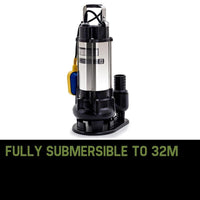 PROTEGE 2250W Submersible Dirty Water Pump Sewage Bore Septic Tank Well Sewerage Tools Kings Warehouse 