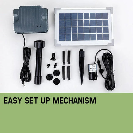 Protege 25W Solar Powered Fountain Submersible Water Pump with Battery Pond Kit Garden Home & Garden Kings Warehouse 