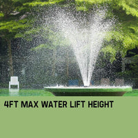 Protege 25W Solar Powered Fountain Submersible Water Pump with Battery Pond Kit Garden Home & Garden Kings Warehouse 